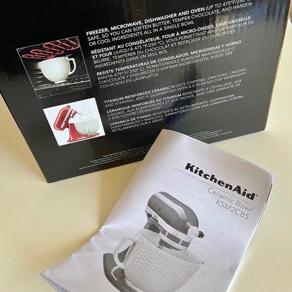 BRAND NEW IN BOX! KitchenAid 5 Qt Quart Fired Clay Ceramic Bowl KSM2CB5PFC - Picture 9 of 9